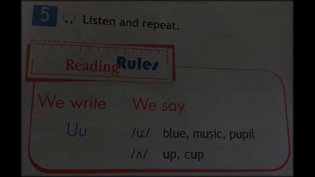 Spotlight 5 Student's Book page 21 ex 5 Reading Rules Letter U смотреть онлайн