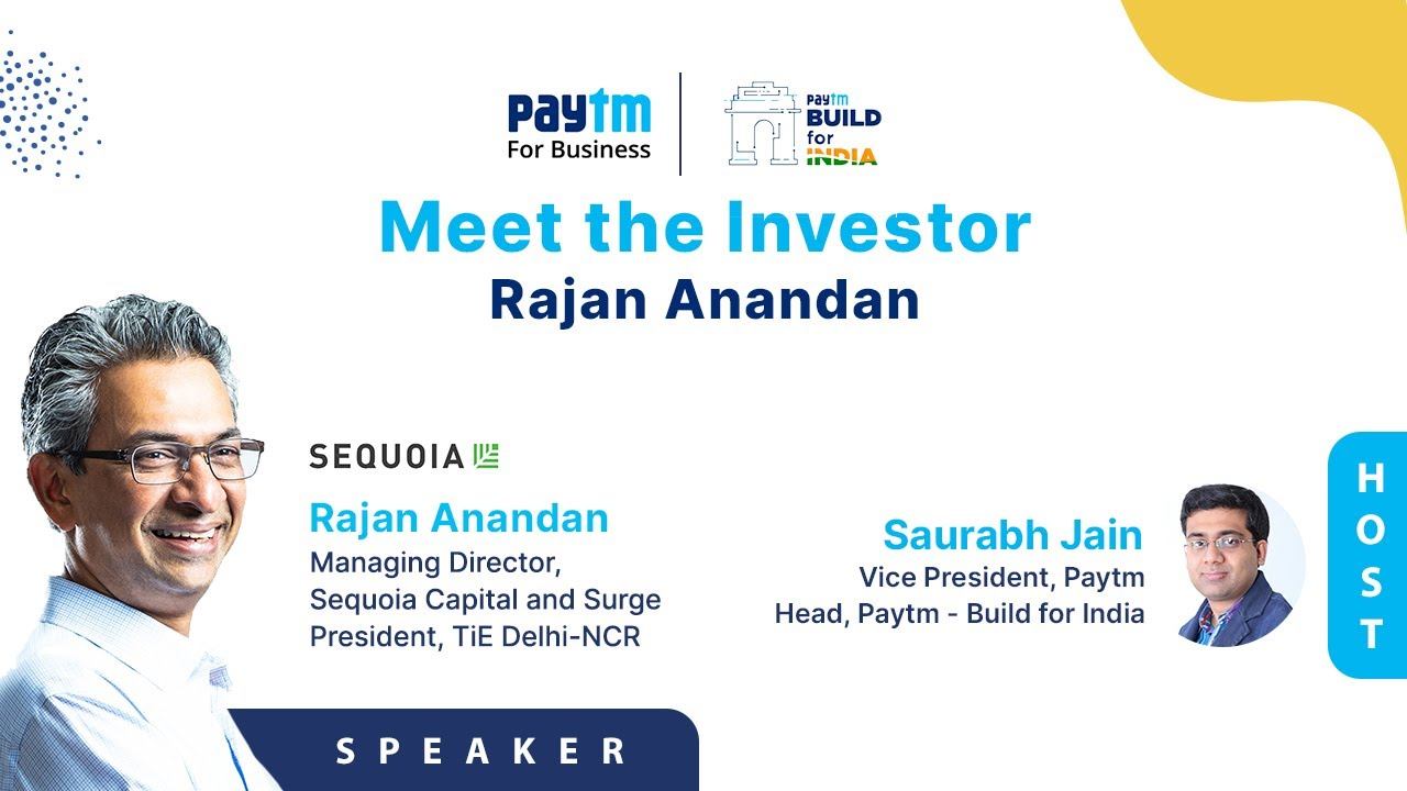 Rajan Anandan (MD, Sequoia & President, TiE) Answers Questions on Funding - Paytm for Business смотреть онлайн