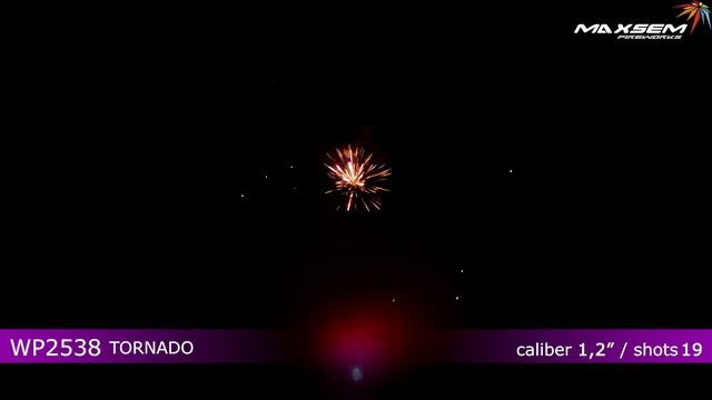 WP2538 Фонтан + батарея салютов TORNADO (19х1,2) смотреть онлайн