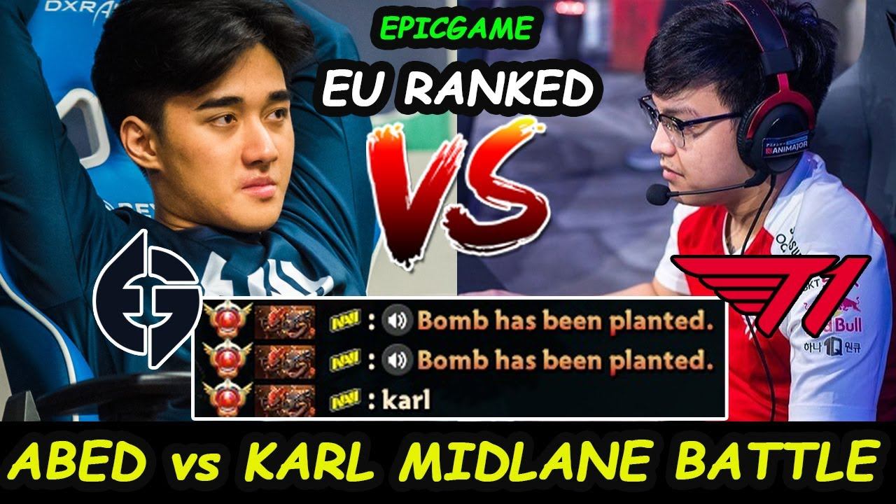 Abed vs Karl - T1 Evil Geniuses Epic MIDLANE Battle Dota 2 Server EU Ranked смотреть онлайн