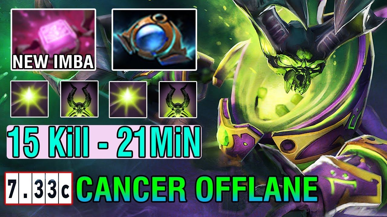 Cancer Offlane [Pugna] offlane pos3 new patch update 7 33 rework skill new imba cancer broken hero смотреть онлайн