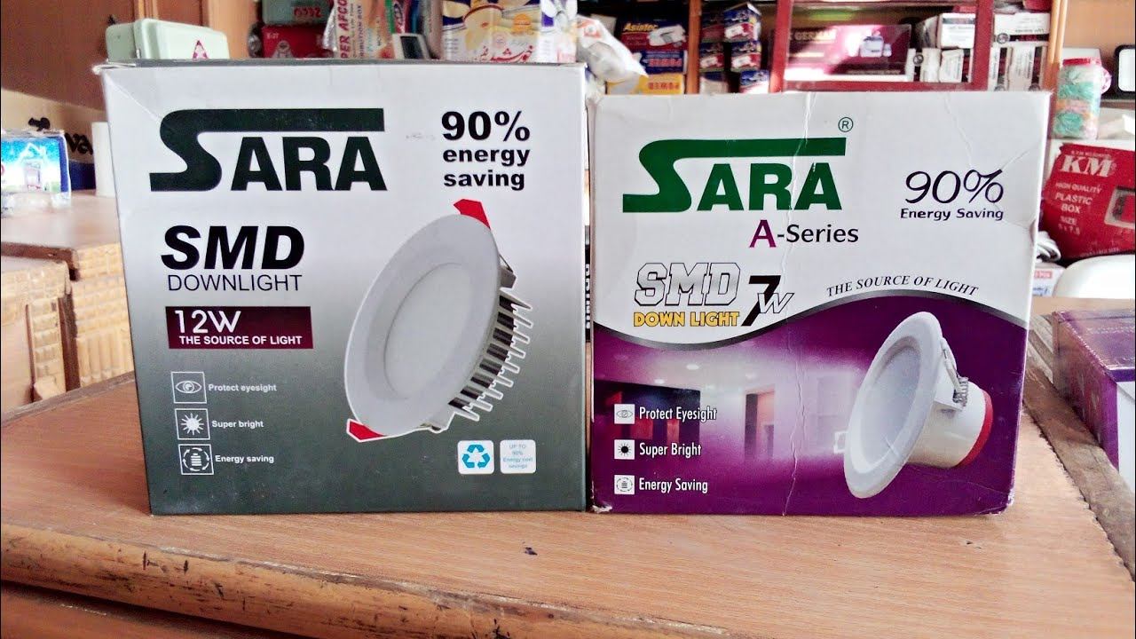 SARA LED smd downlight 7 watt and 12 watt смотреть онлайн