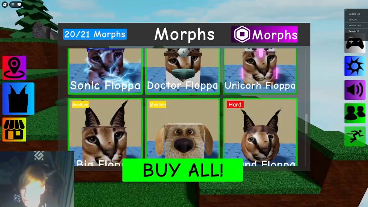 Ищем Всех ФЛОПП ( Find The Floppa Morphs Roblox) часть 1