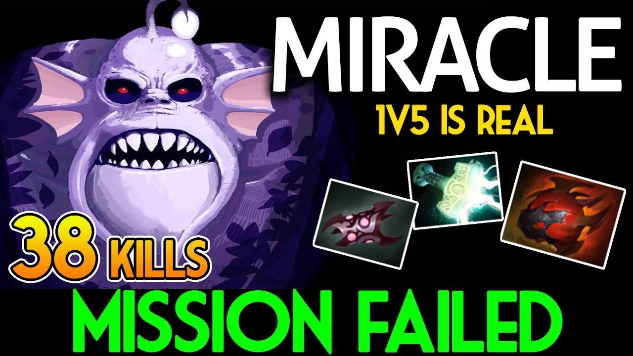Miracle- DOTA 2 [Sladar] Mission Failed 38 Kills 1v5 смотреть онлайн