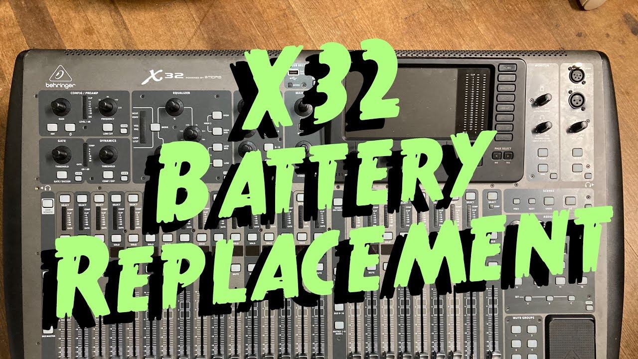 Behringer X32 Digital Mixing Console CR2032 Battery Replacement::Clock Won't Stay in Time смотреть онлайн