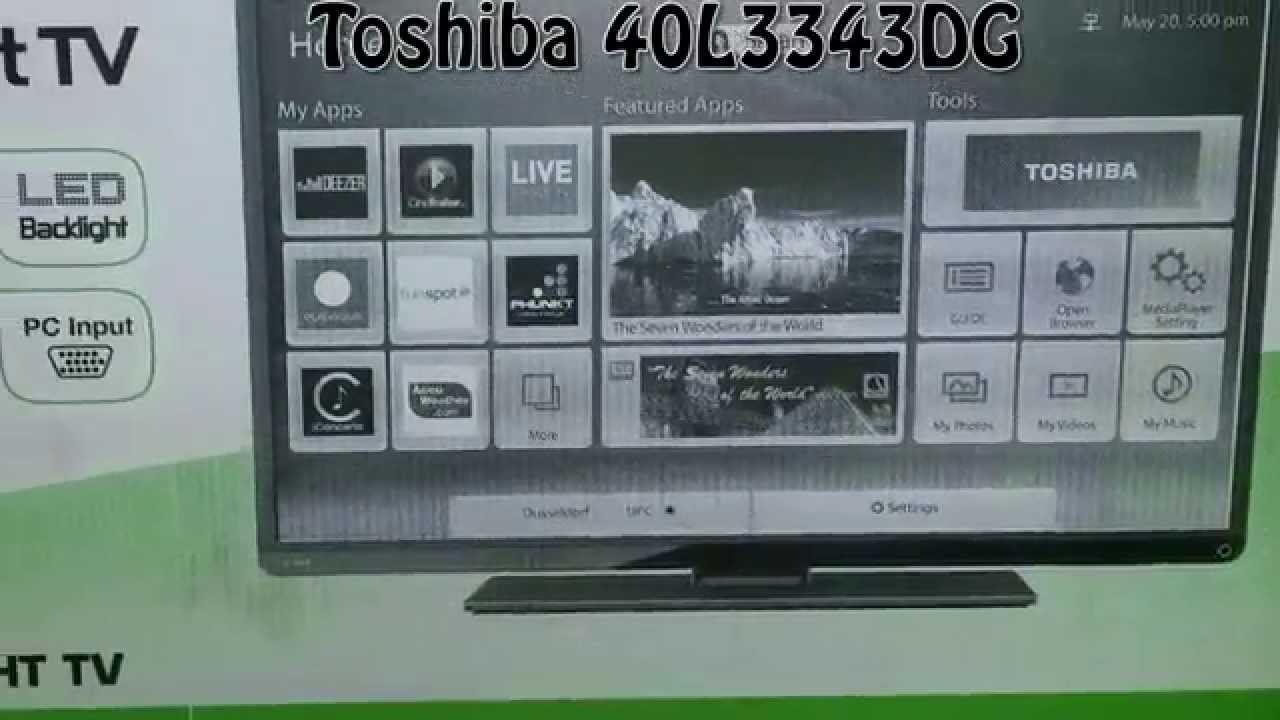 Unboxing Smart Tv Toshiba 40L3343DG смотреть онлайн