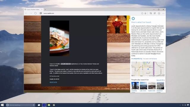 Windows 10: Cortana Integration in Spartan смотреть онлайн