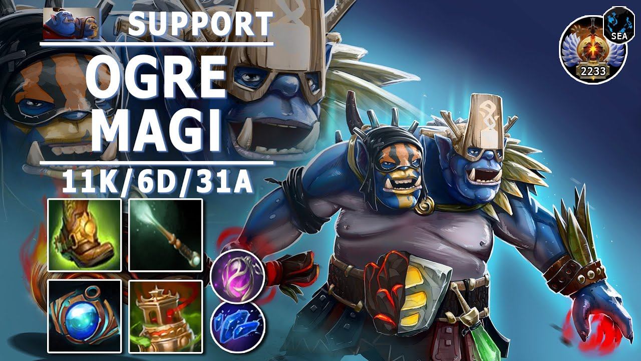 Ogre Magi Support | 7.31b | Pos 4 Ogre Play | Dota 2 Immortal Gameplay смотреть онлайн