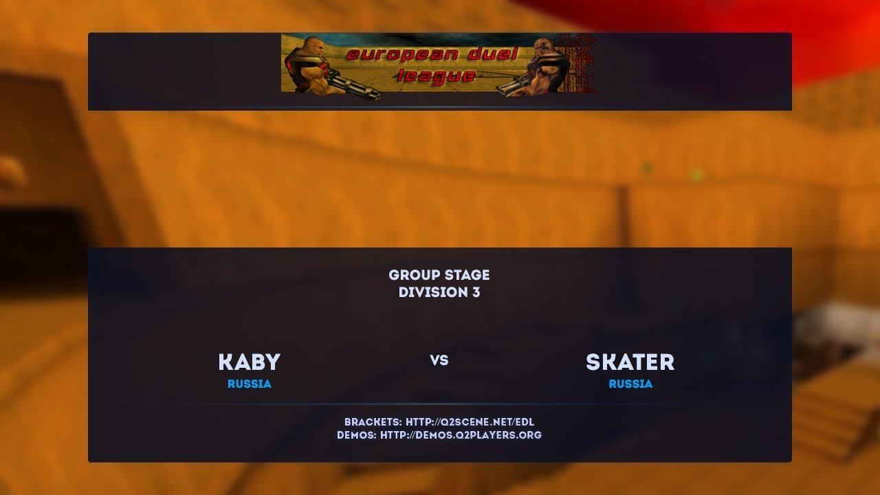 [Q2] Quake 2 Euro Duel League: kaby vs Skater [RU] смотреть онлайн