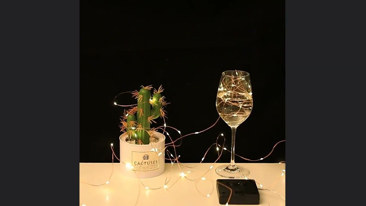 Светодиодная гирлянда уличная 10 м 100 LED на солнечной батарее Solar Garland смотреть онлайн