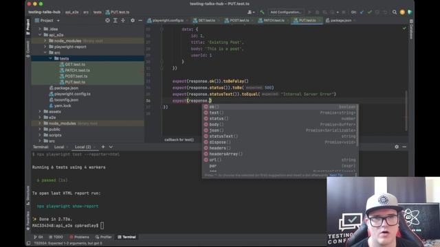 184 - Automating GET POST PUT PATCH and DELETE with Playwright part 3 смотреть онлайн