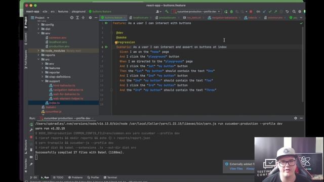 103 - Running our automation suite on a production environment part 2 смотреть онлайн