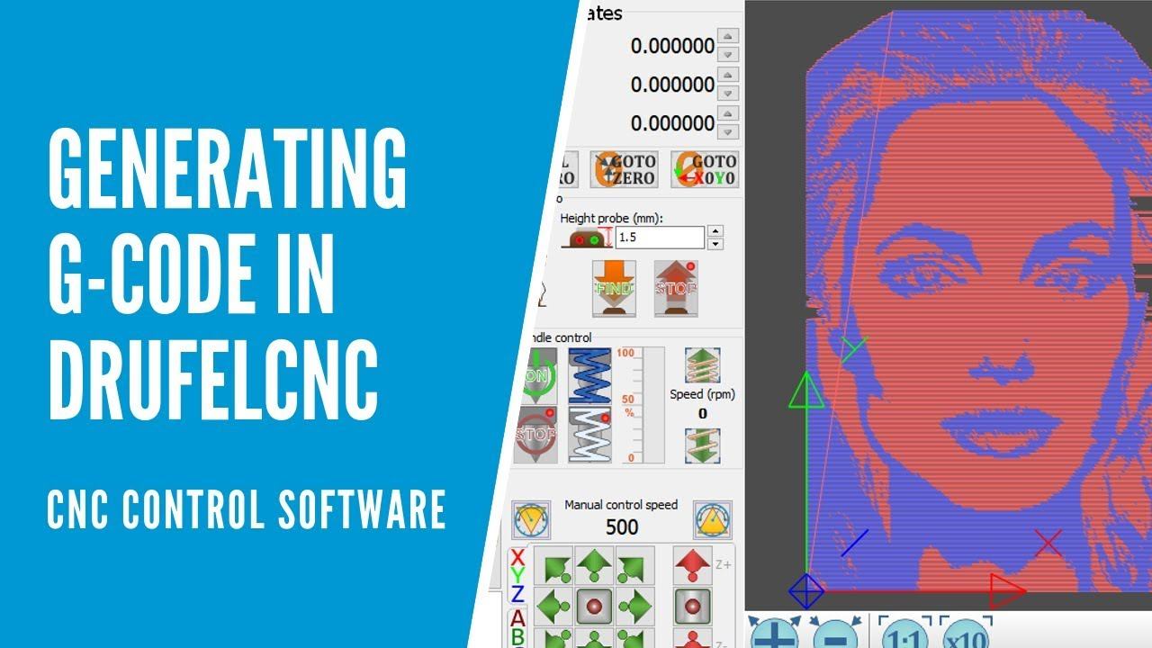 G-code generation in the DrufelCNC control software смотреть онлайн