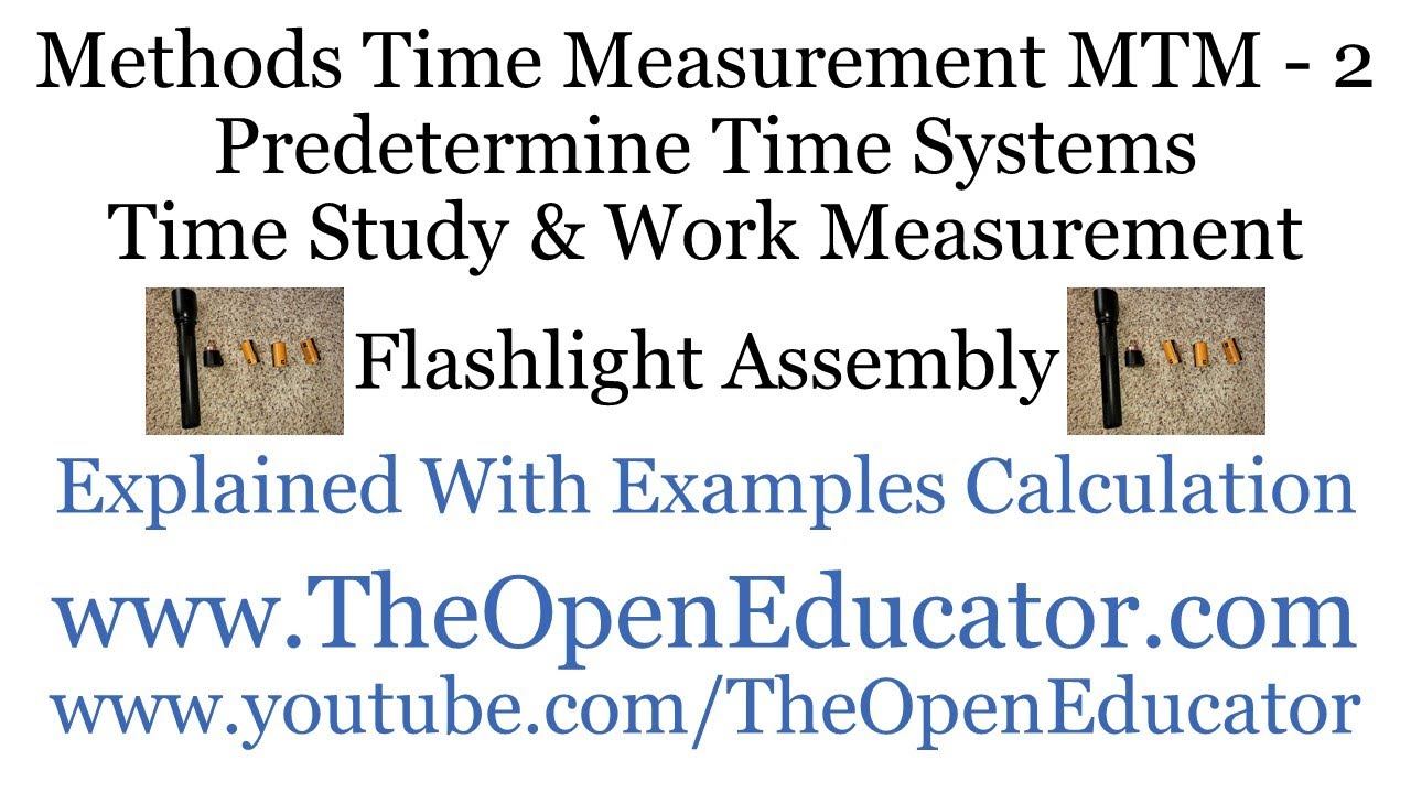 Methods Time Measurement MTM 2 Explained With Example Calculation Predetermine Time Systems Study смотреть онлайн