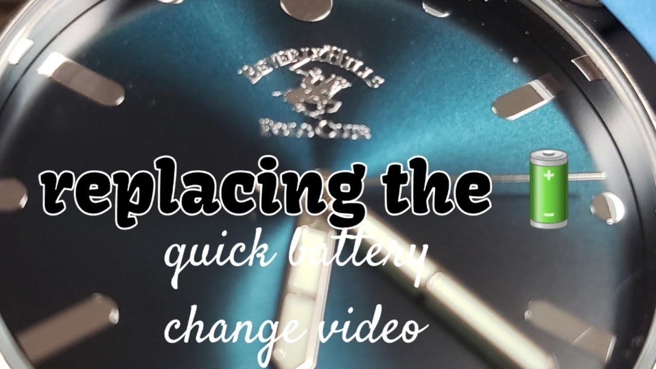 Replacing the Battery / Battery Change on a Beverly Hills Polo Club Watch смотреть онлайн