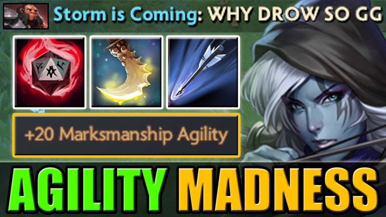 +150 Agility - Passive Drow Ranger [Marksmanship + Essence Shift + Crits] Dota 2 Ability Draft смотреть онлайн