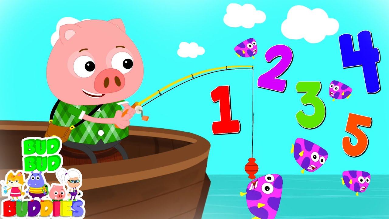 12345 Once I Caught a Fish Alive | Counting Numbers For Kids | Numbers Song | Nursery Rhymes смотреть онлайн