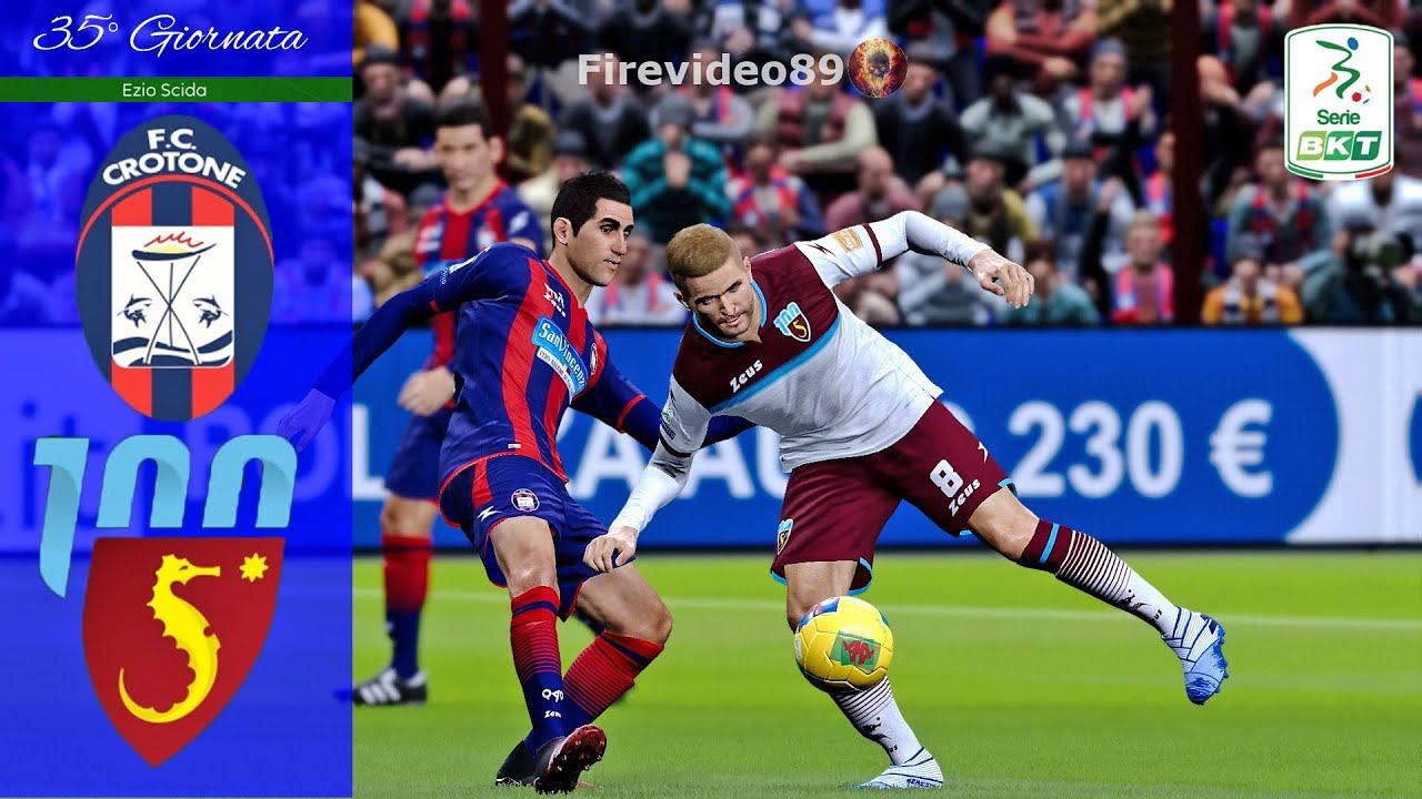 Pes 2020 Serie B • Crotone vs Salernitana • 35° Giornata смотреть онлайн