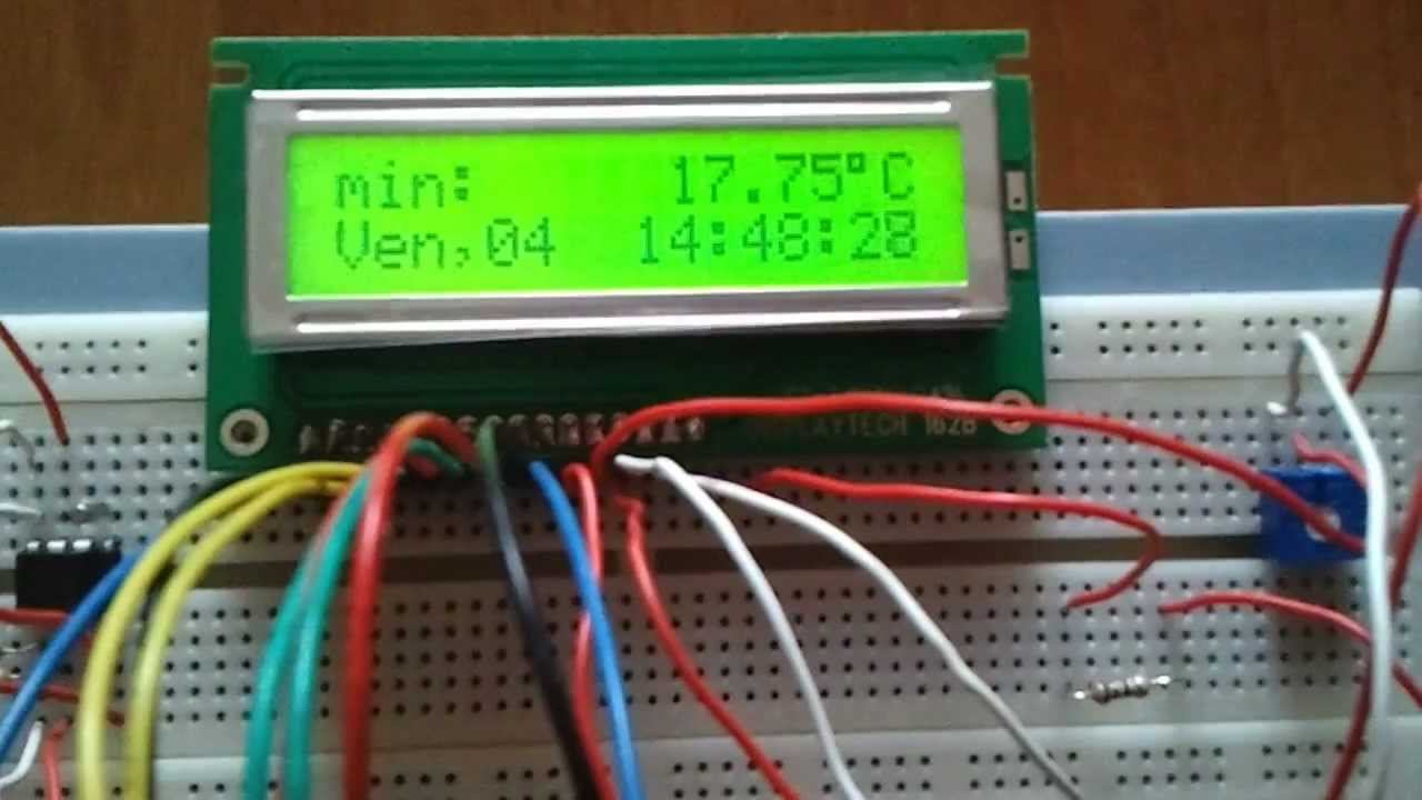 Demonstration of a Clock/Calendar with a Digital Thermometer смотреть онлайн