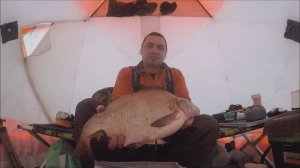 Зимняя ловля леща, Белоярское водохранилище 22-23 февраля 2022г.