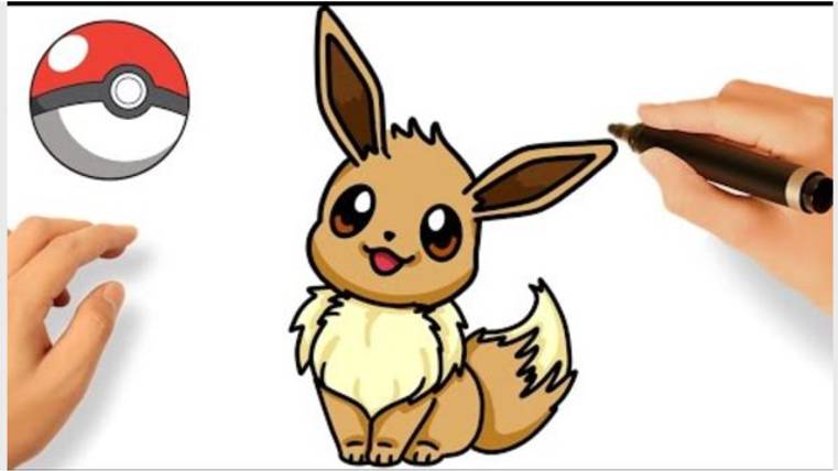 КАК НАРИСОВАТЬ EEVEE ЛЕГКО | РИСОВАНИЕ ПОКЕМОНОВ