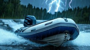 Тестируем РИБ VOLNA 550 RIB  по 40-кой MERCURY