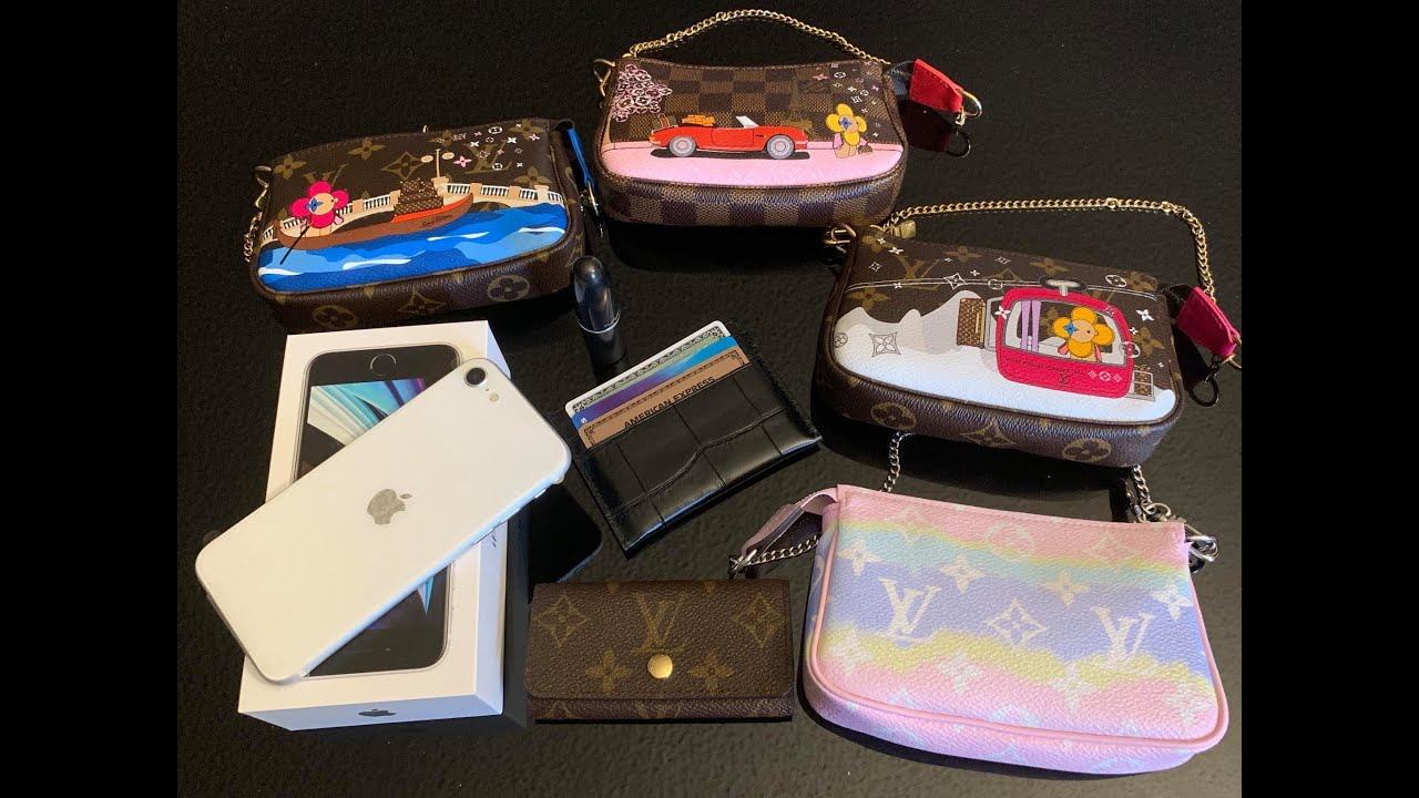 iPhone SE (2020) FITS ON LOUIS VUITTON MINI POCHETTE ACCESSOIRES | REVIEW смотреть онлайн