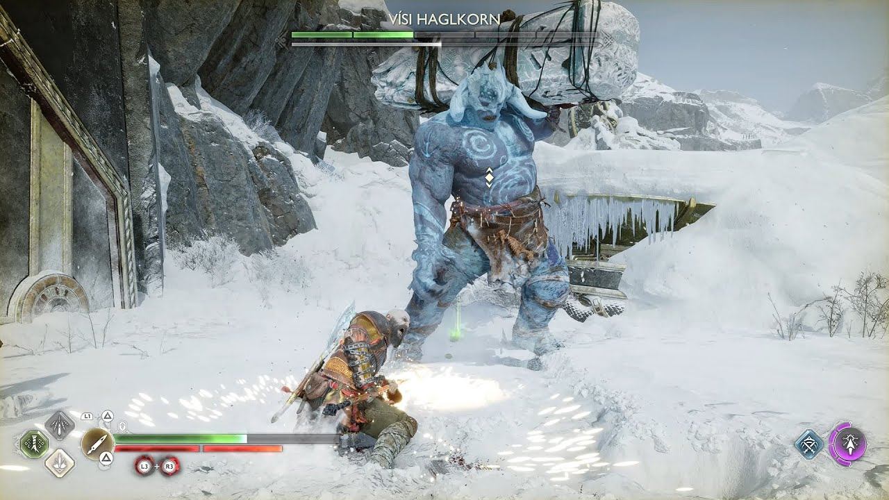 GOD OF WAR RAGNAROK - KRATOS VS VISI HAGLKORN BOSS FIGHT (JOTUNHEIM'S HONOR) смотреть онлайн