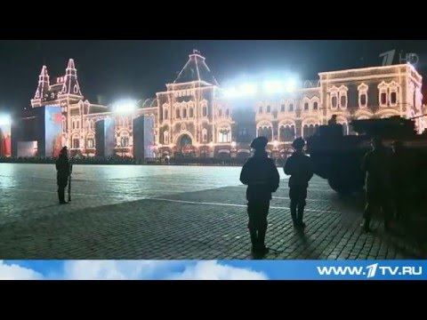 Первая репетиция Парада в честь Дня Победы на Красной площади!!! смотреть онлайн