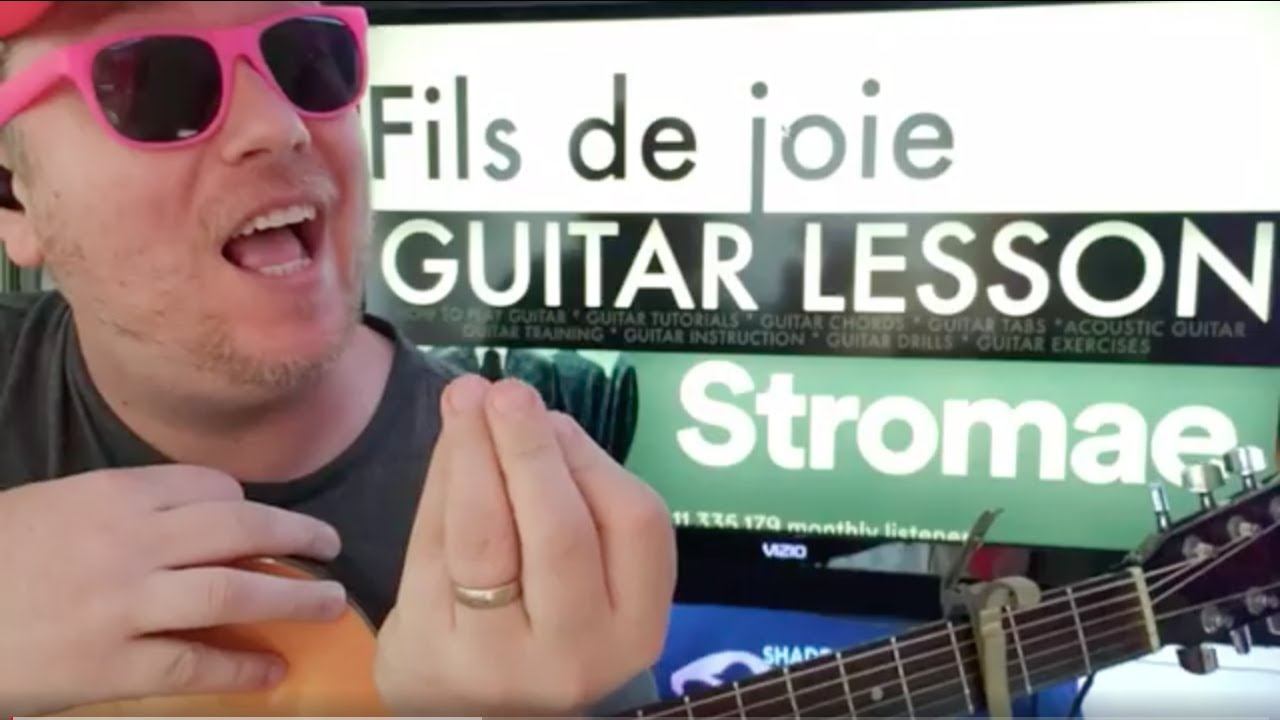 How To Play Fils de joie - Stromae Guitar Tutorial (Beginner Lesson!) смотреть онлайн