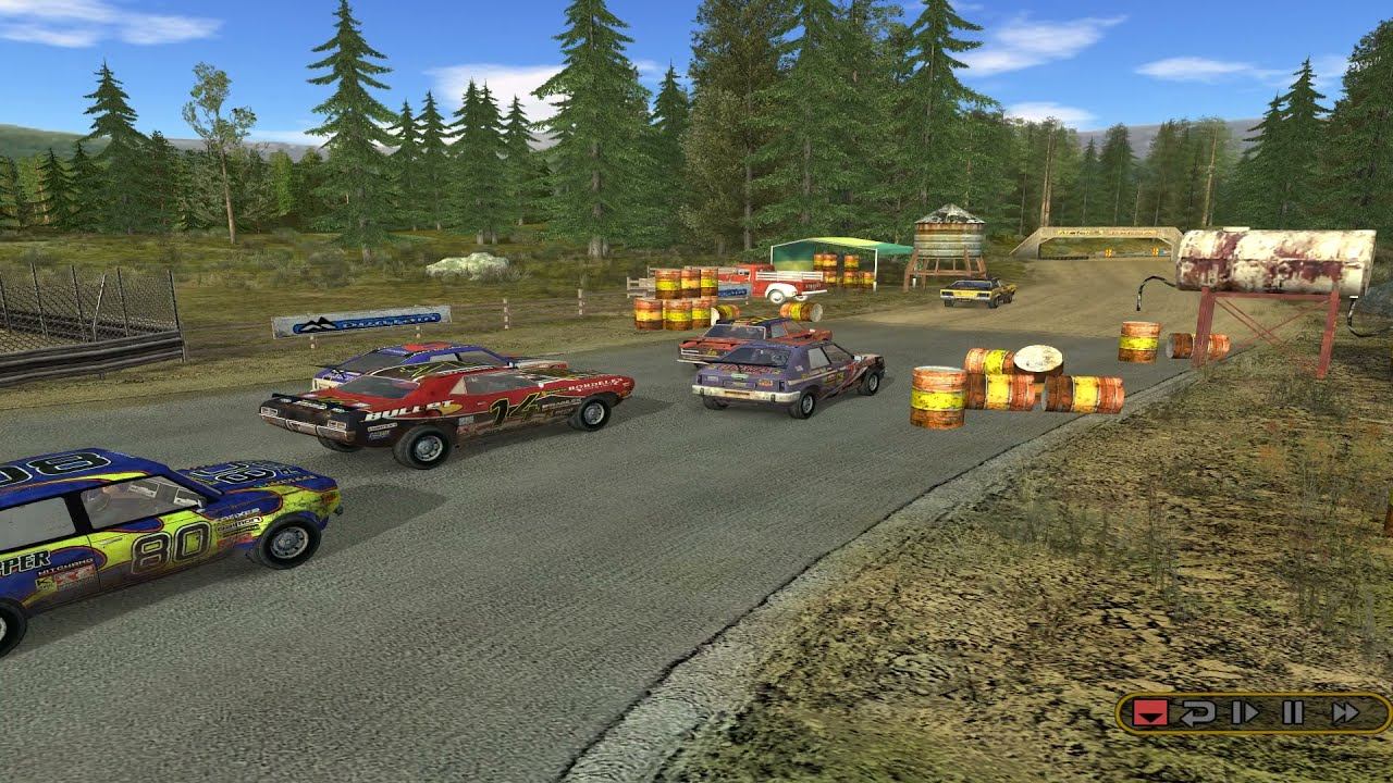 Летний заезд на Woodland Blockhead Flatout #6 смотреть онлайн