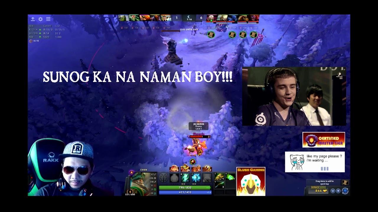 DOTA 2 Master Tier Phoenix Ancient 7 VS Master Tier Chen Legend 1 Rank смотреть онлайн