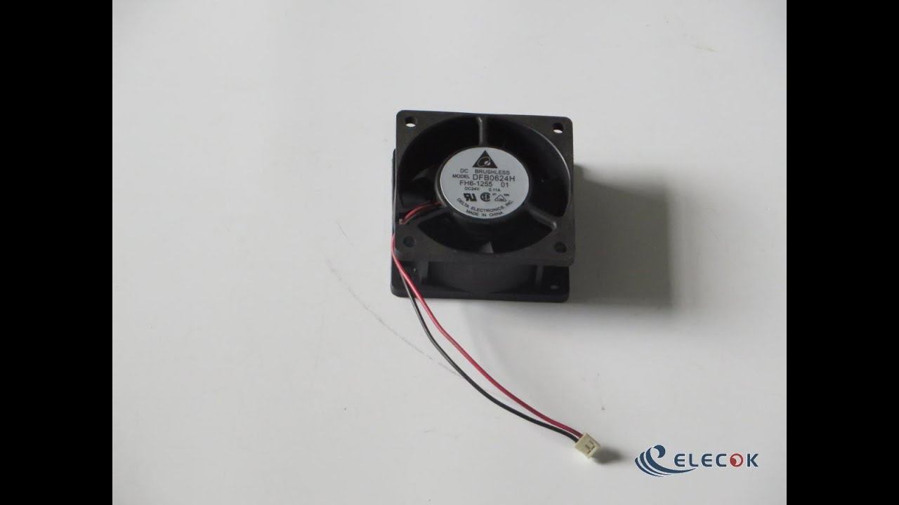 DELTA DFB0624H 24V 0.11A 2wires Cooling Fan смотреть онлайн