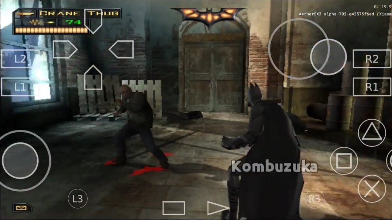 Batman Begins PS2 Version Gameplay On AetherSX2 Emulator Android смотреть онлайн
