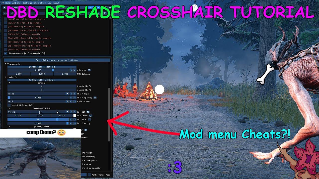 DBD Reshade Crosshair Tutorial смотреть онлайн