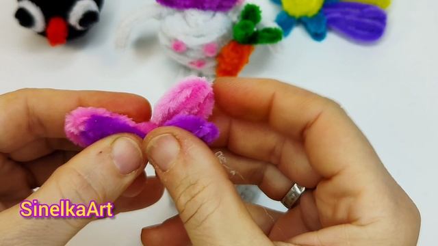 Зайчики из синельной проволоки. Поделки своими руками смотреть онлайн