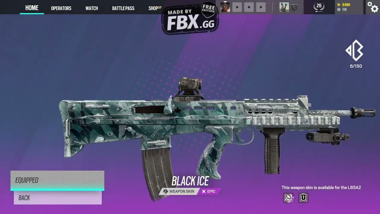 opening a L85A2 black ice (rainbow six siege) смотреть онлайн