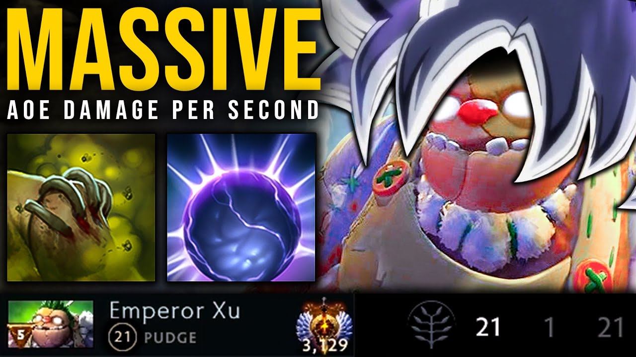MASSIVE AoE DPS With Rot & Ion Shell Combo | Pudge Official смотреть онлайн