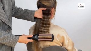 Укладка на тройной стайлер X-Waves Keration от GA.MA Italy Professional