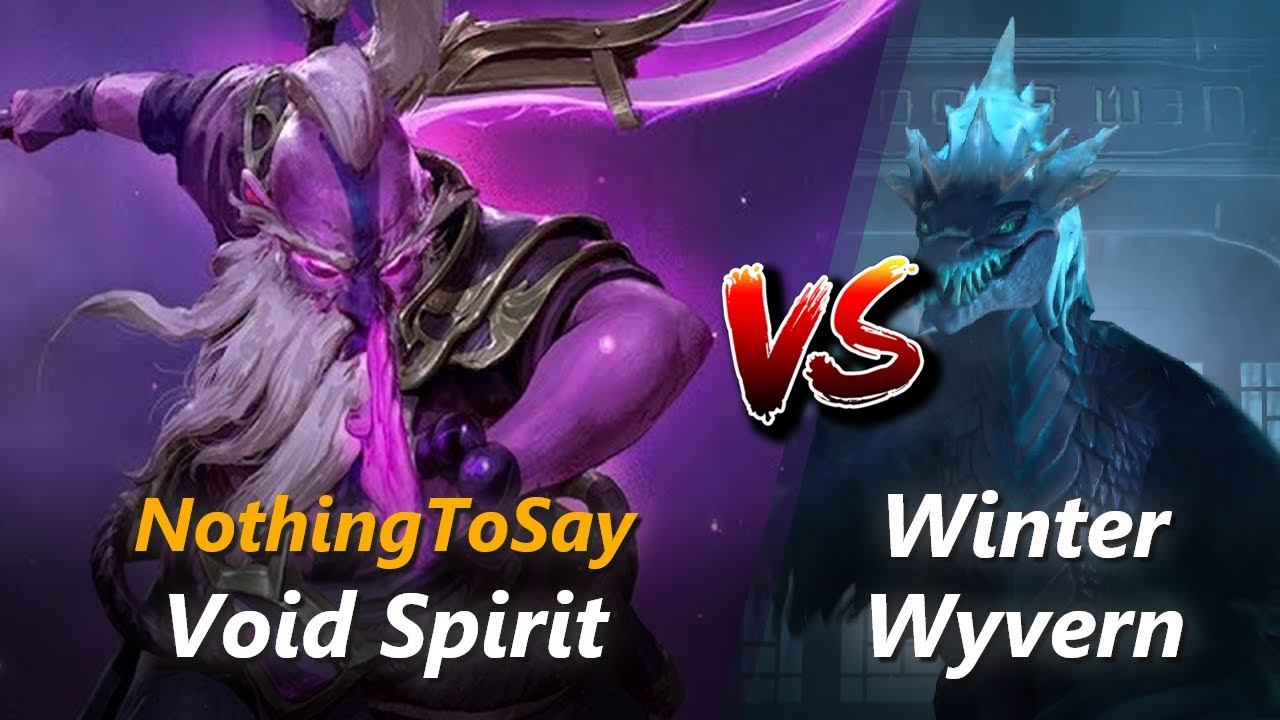 NothingToSay mid Void Spirit vs Winter Wyvern | First 10 minutes смотреть онлайн
