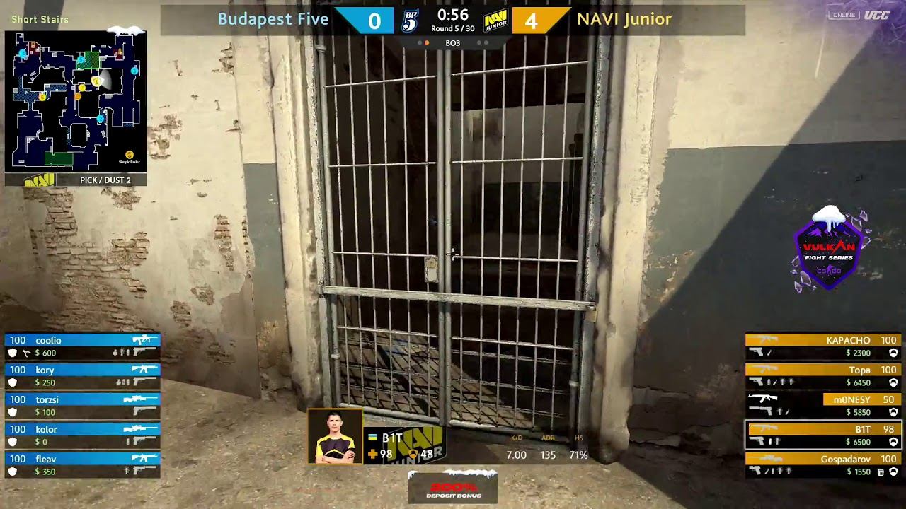 (RU) Budapest Five vs NAVI Junior | map 2 | Vulkan Fight Series | by @Mr_Zais & @BAC9CKOPOCTb смотреть онлайн