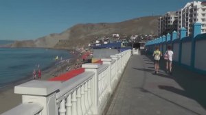 Крым. Орджоникидзе. Набережная .Пляж