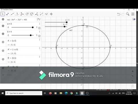 FADHLI ILHAM Ellips pusat O(0,0) dengan aplikasi geogebra смотреть онлайн