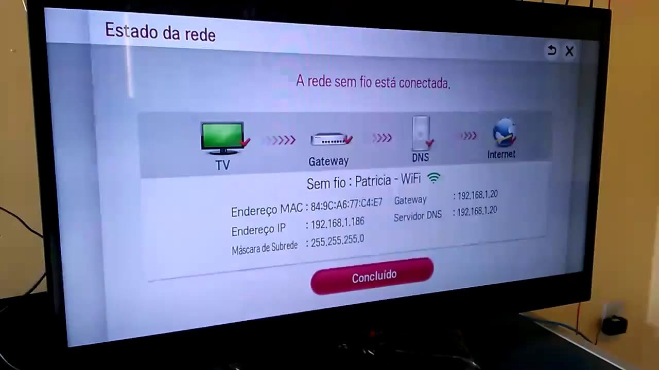 Configurar Rede LAN na LG Smart TV (IP e DNS) смотреть онлайн