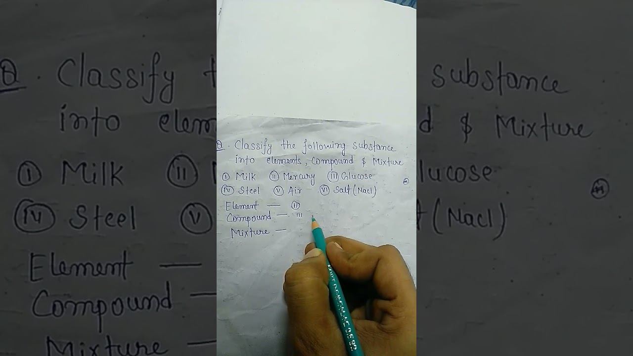 classified the element compound and mixture смотреть онлайн