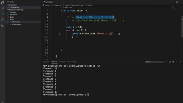 Изучение C# для начинающих / Урок #7 – Цикл for, while и do while. Операторы циклов смотреть онлайн