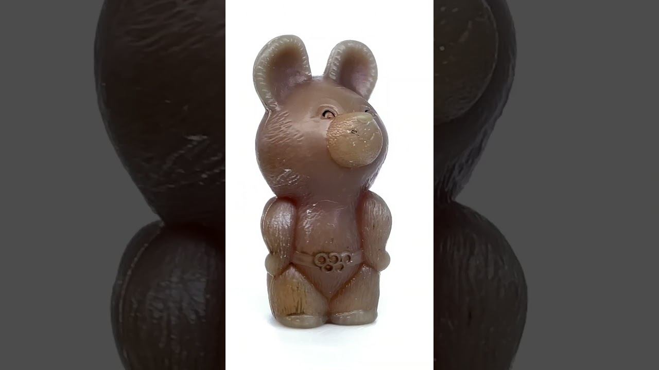 СССР Олимпийский Мишка Olympic bear 1980 USSR plastic toy смотреть онлайн