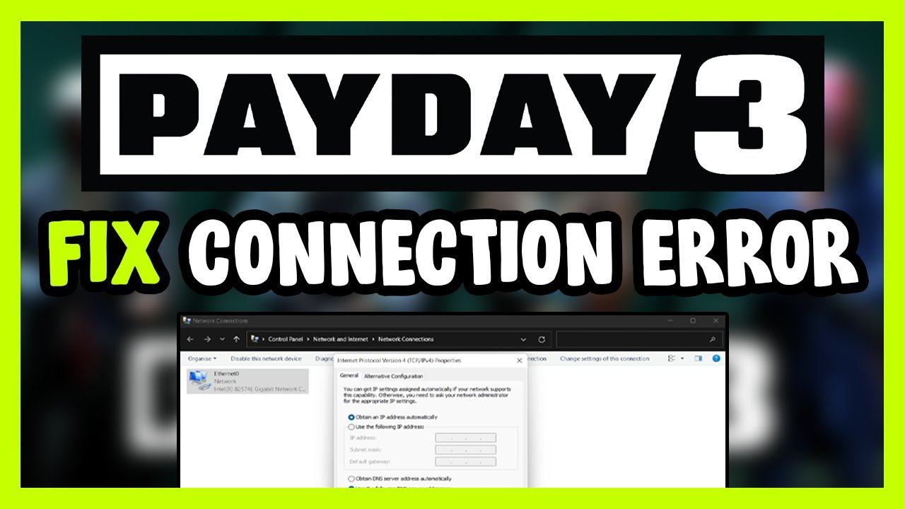 How to FIX PAYDAY 3 Connection / Server Error! смотреть онлайн