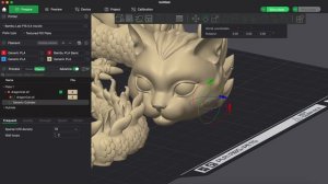 Как вырезать место под  глаза на 3D модели, на примере Bambu Studio