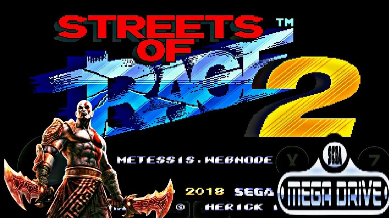 STREETS OF RAGE 2 MOD DO KRATOS GOD OF WAR ROM HACK GAMEPLAY 🎮ANDROID смотреть онлайн